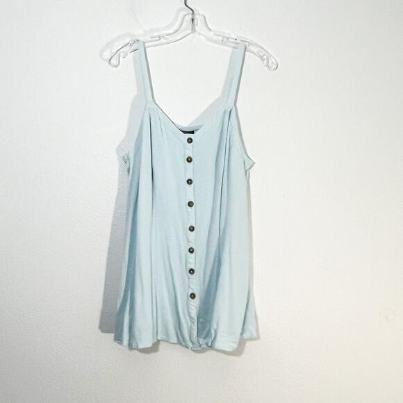 Torrid 0 Mini Dress Womens Button Fit and Flare Summer Beach Resort Wear Boho - Picture 1 of 6